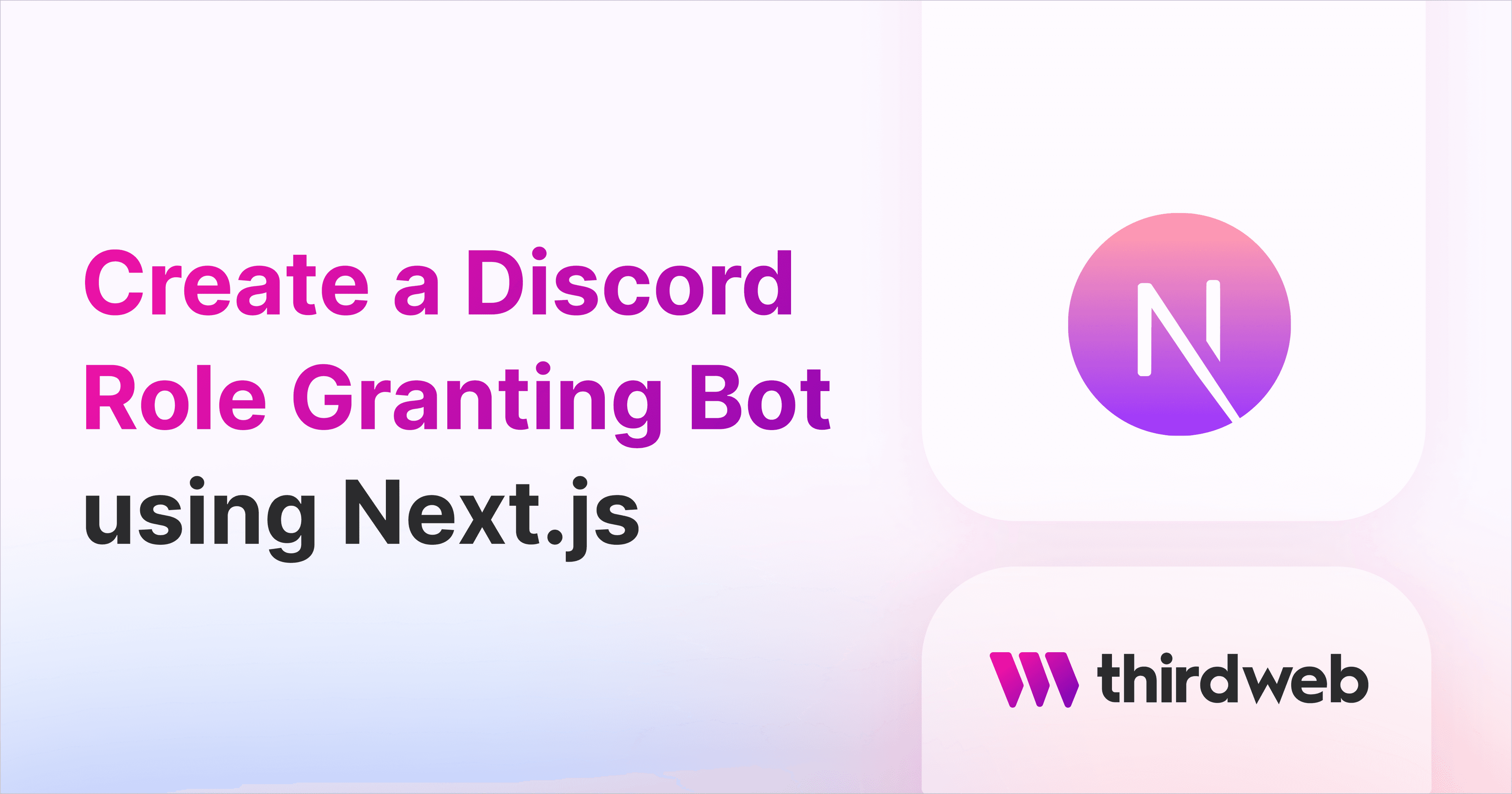 Create A Discord Bot that Assigns a Role to NFT Holders!